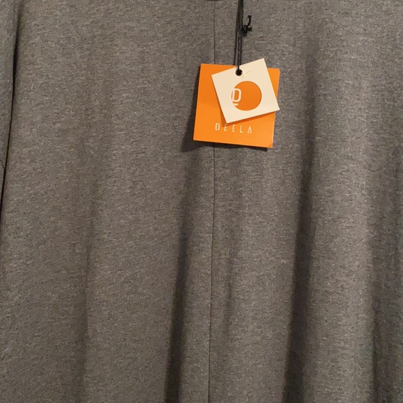 Heather gray midi dress - great for maternity - Picture 2 of 2